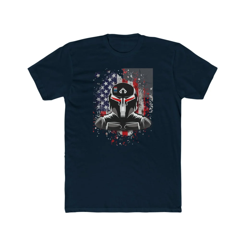Gundalorian Flag One.1 Premium Men's Cotton Crew Tee