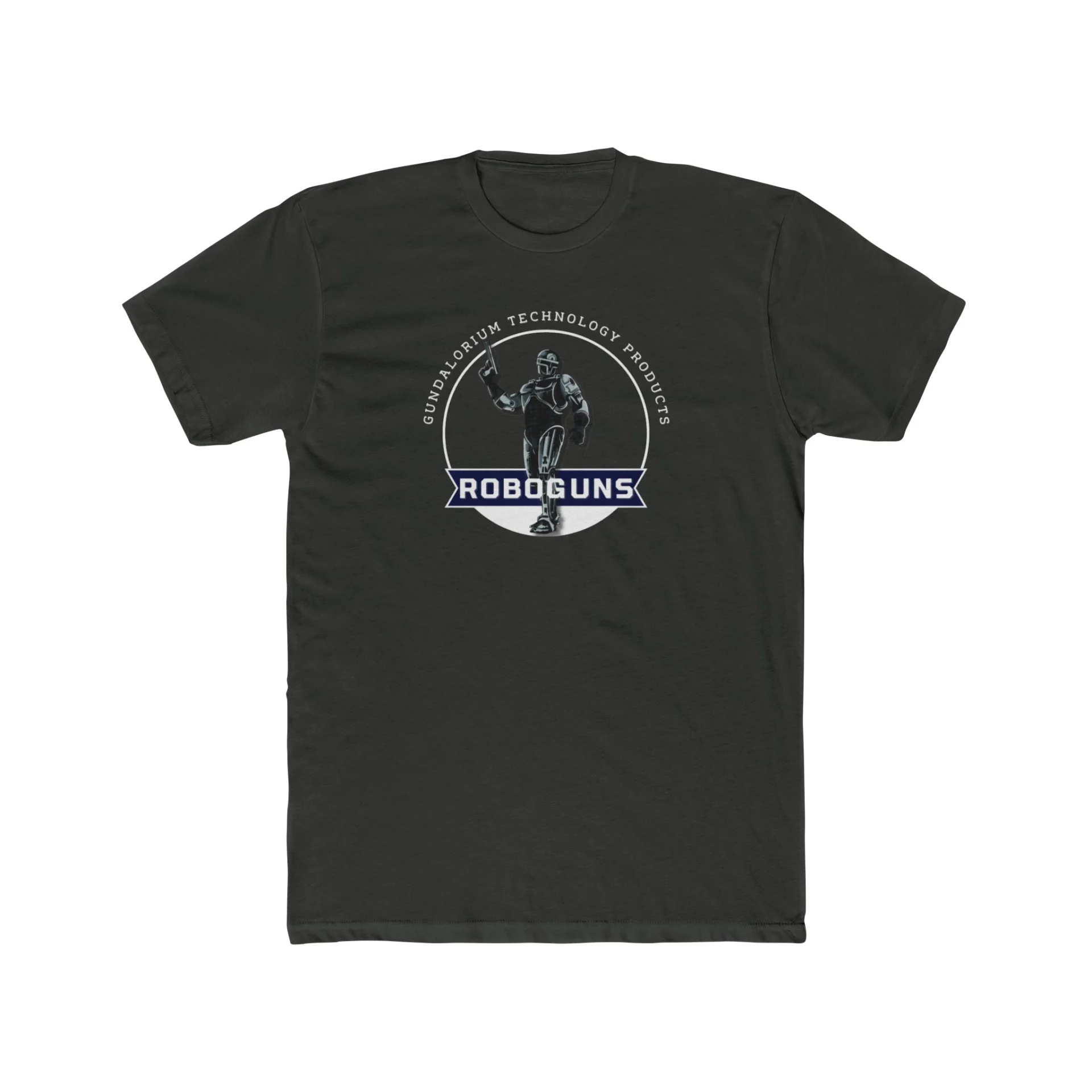 Roboguns Premium Men's Cotton Crew Tee - Image 11