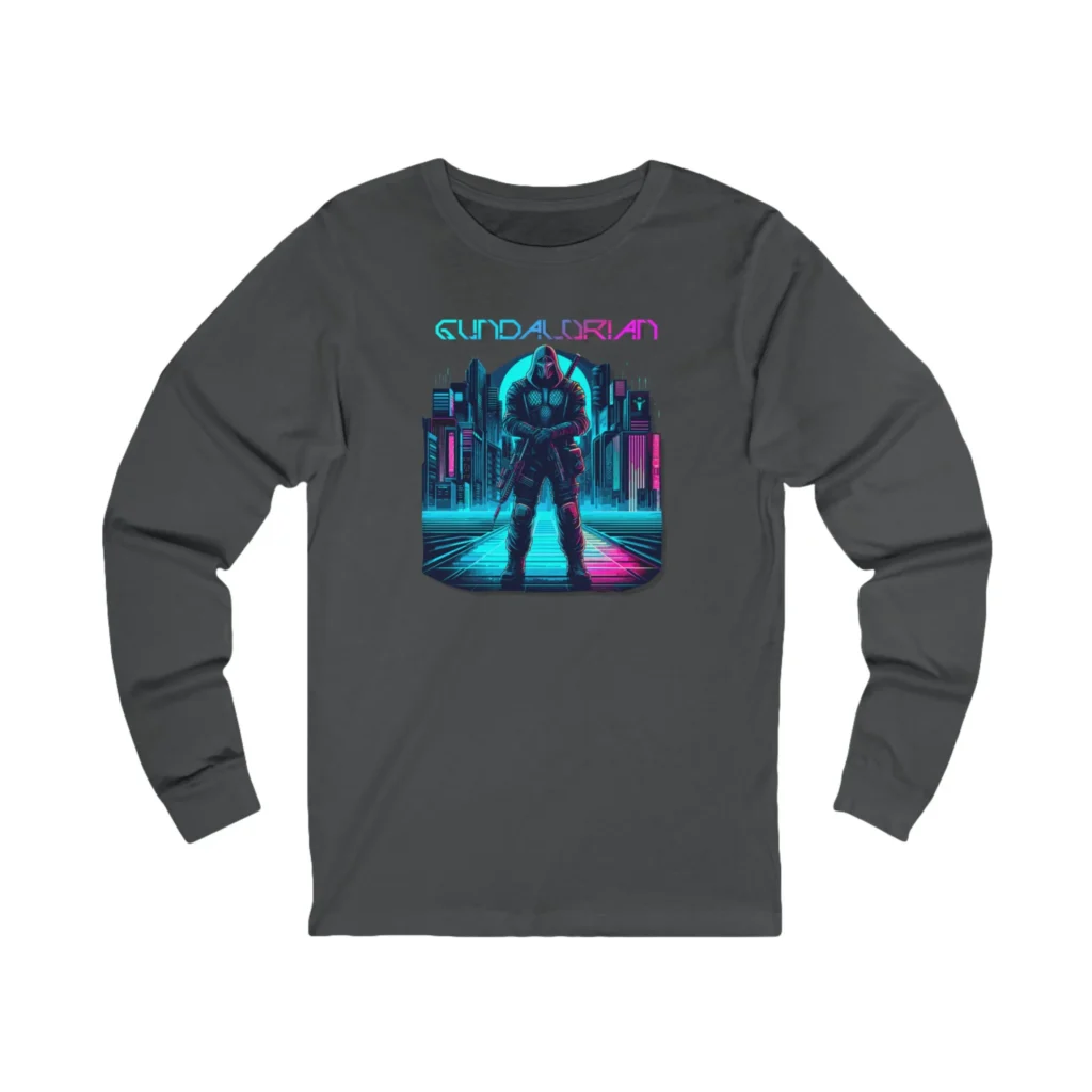 Gundalorian Cyberpunk One Unisex Jersey Long Sleeve Tee - Image 11