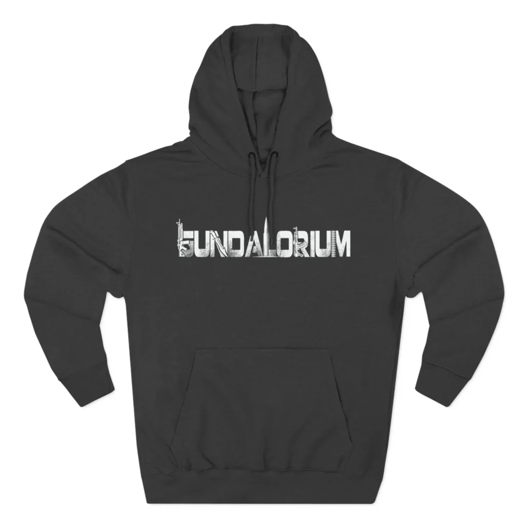 Gundalorium QR Three-Panel Fleece Hoodie