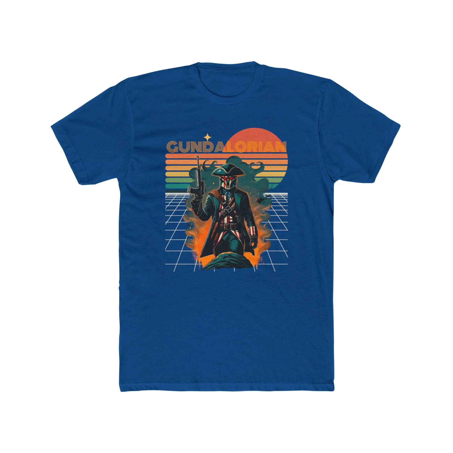 Patriot Retro Premium Men's Cotton Crew Tee - Image 23