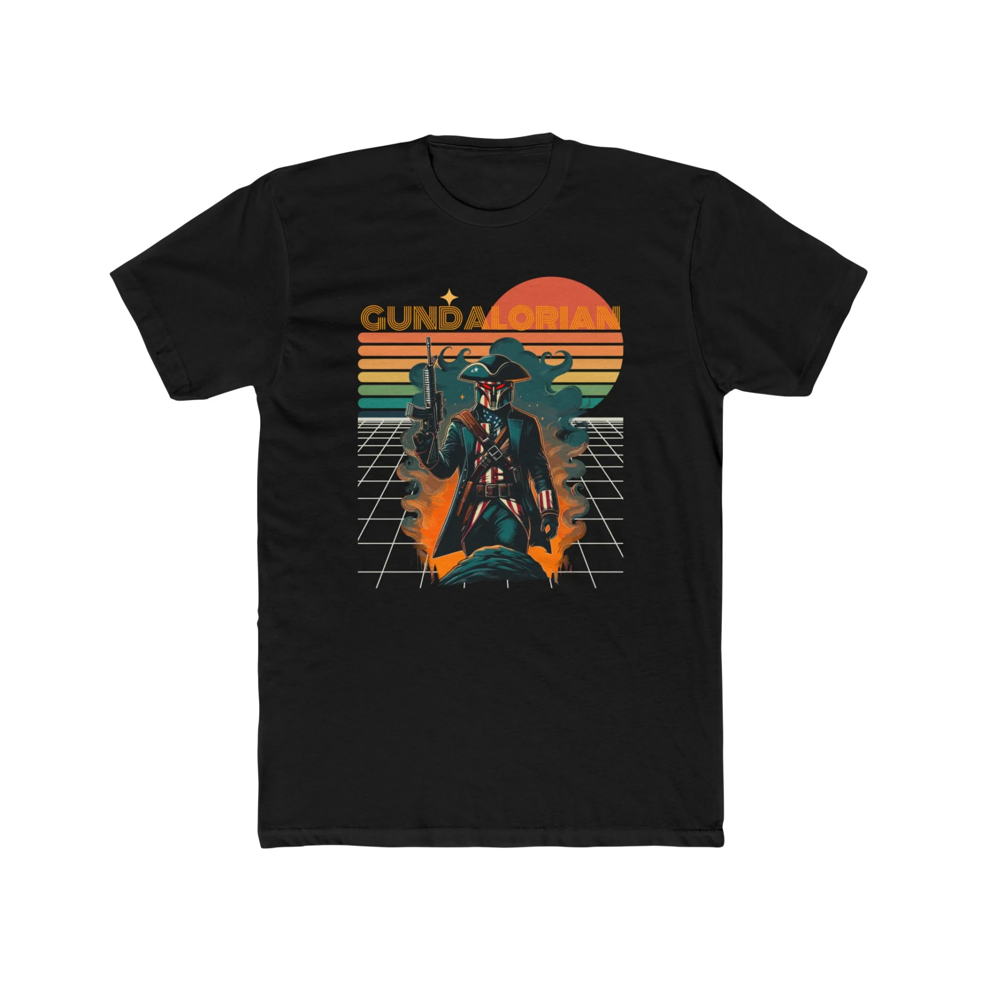 Patriot Retro Premium Men's Cotton Crew Tee - Image 7