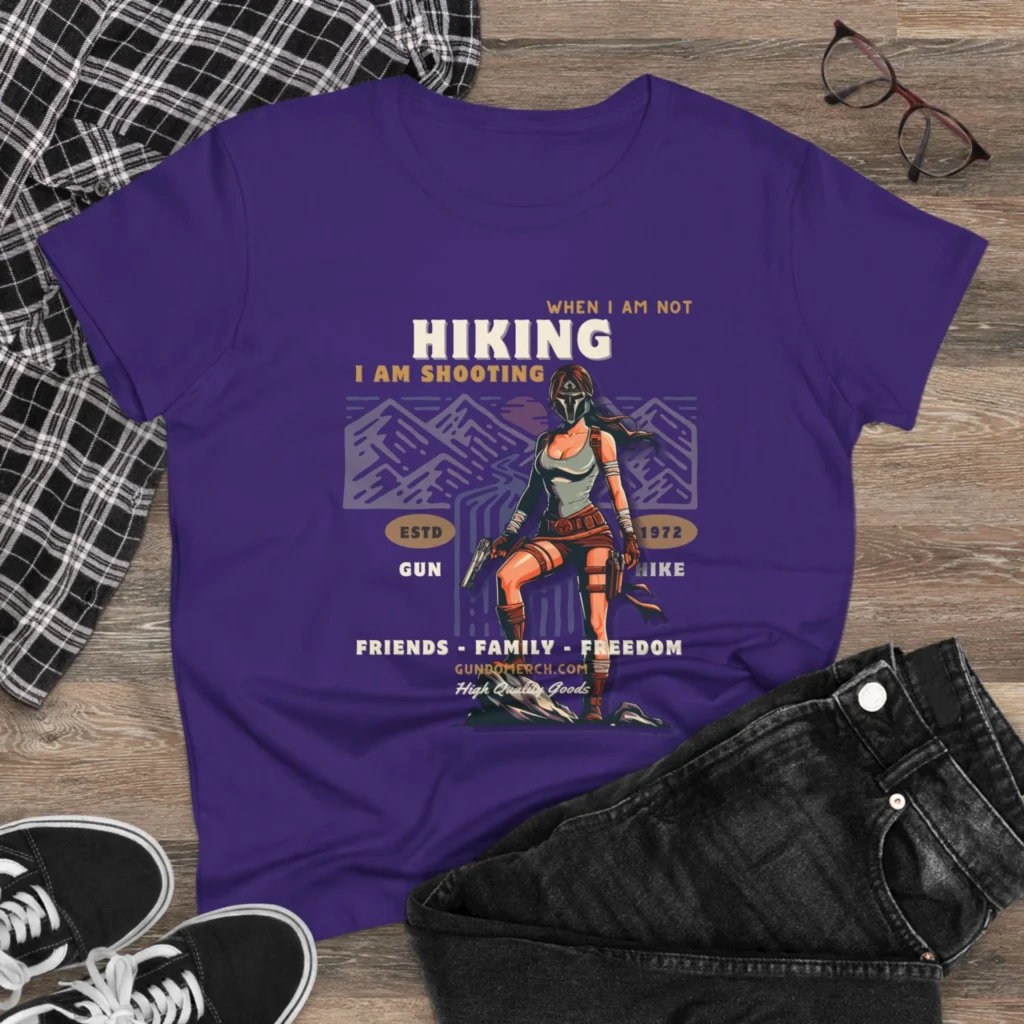 When I am not hiking... Women's Midweight Cotton Tee
