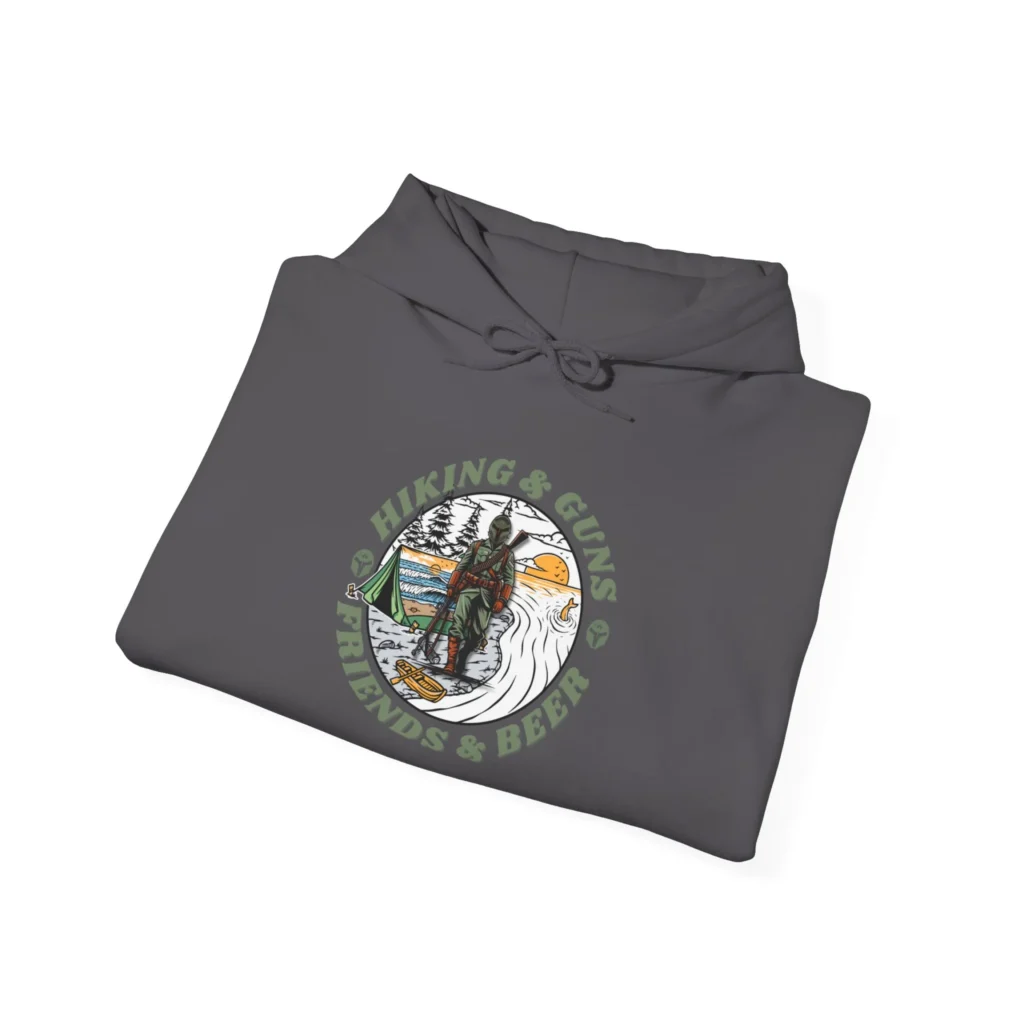 Hiking, Guns, Friends, and Beer Sweatshirt