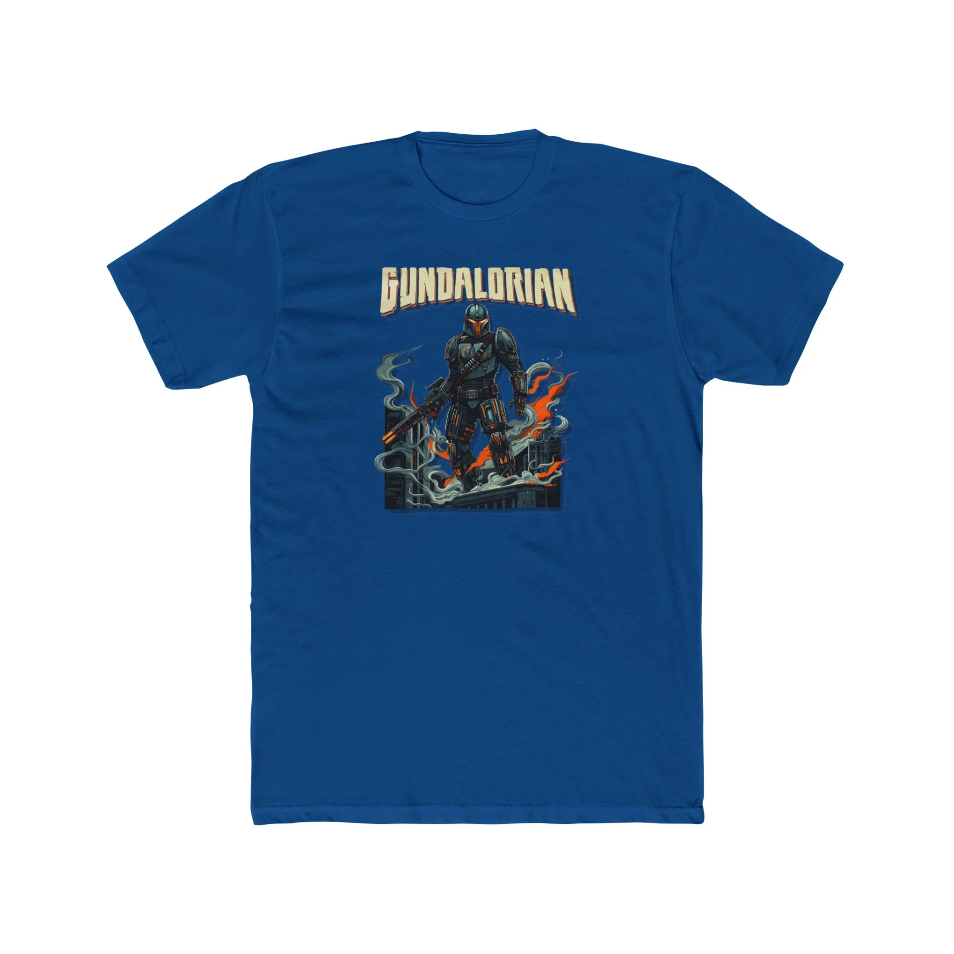 Mechalorian Siege Premium Men's Cotton Crew Tee - Image 23