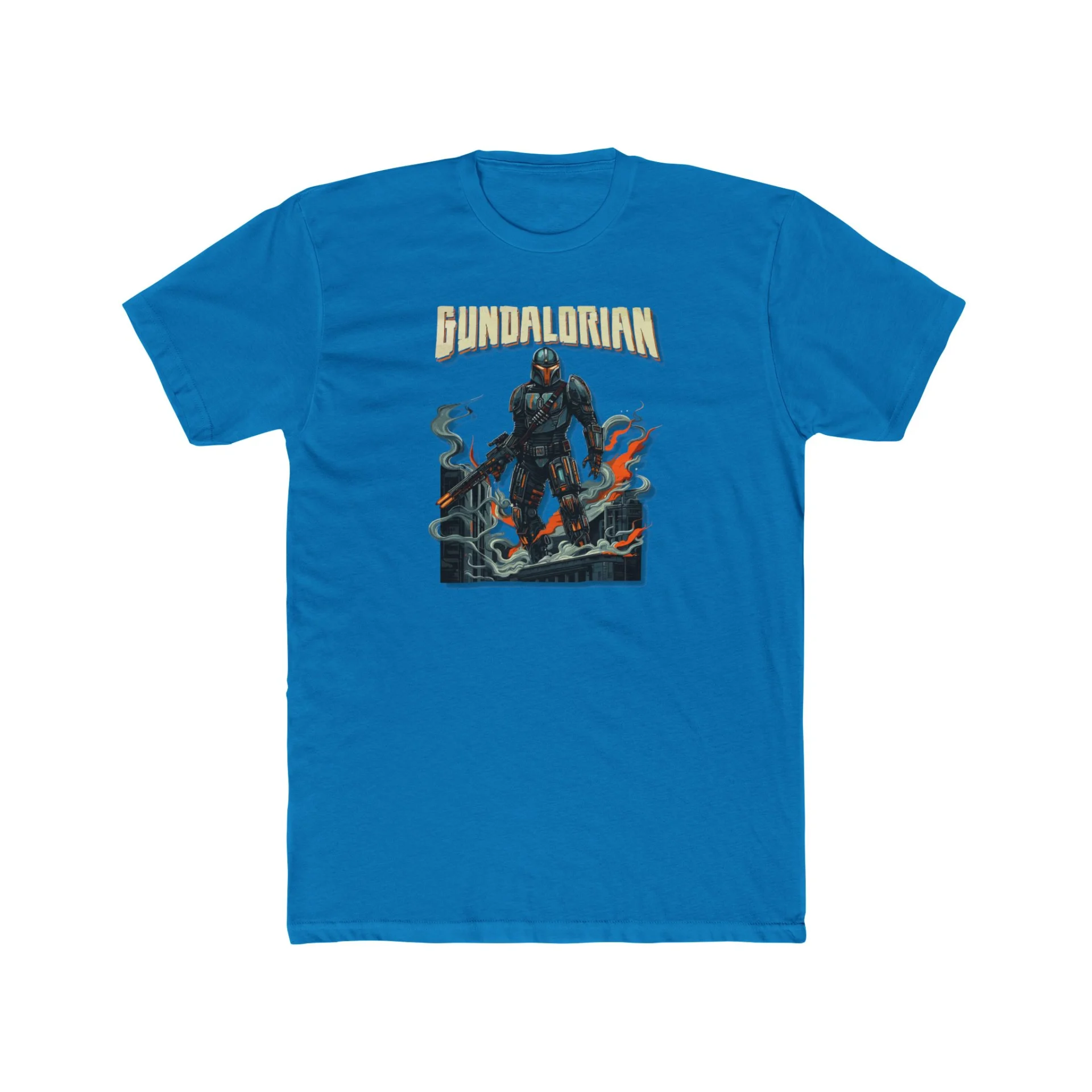Mechalorian Siege Premium Men's Cotton Crew Tee - Image 21