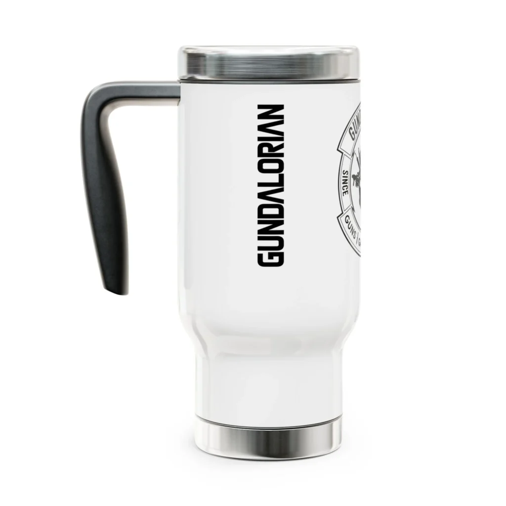 Gundalorian Stainless Steel Travel Mug with Handle, 14oz