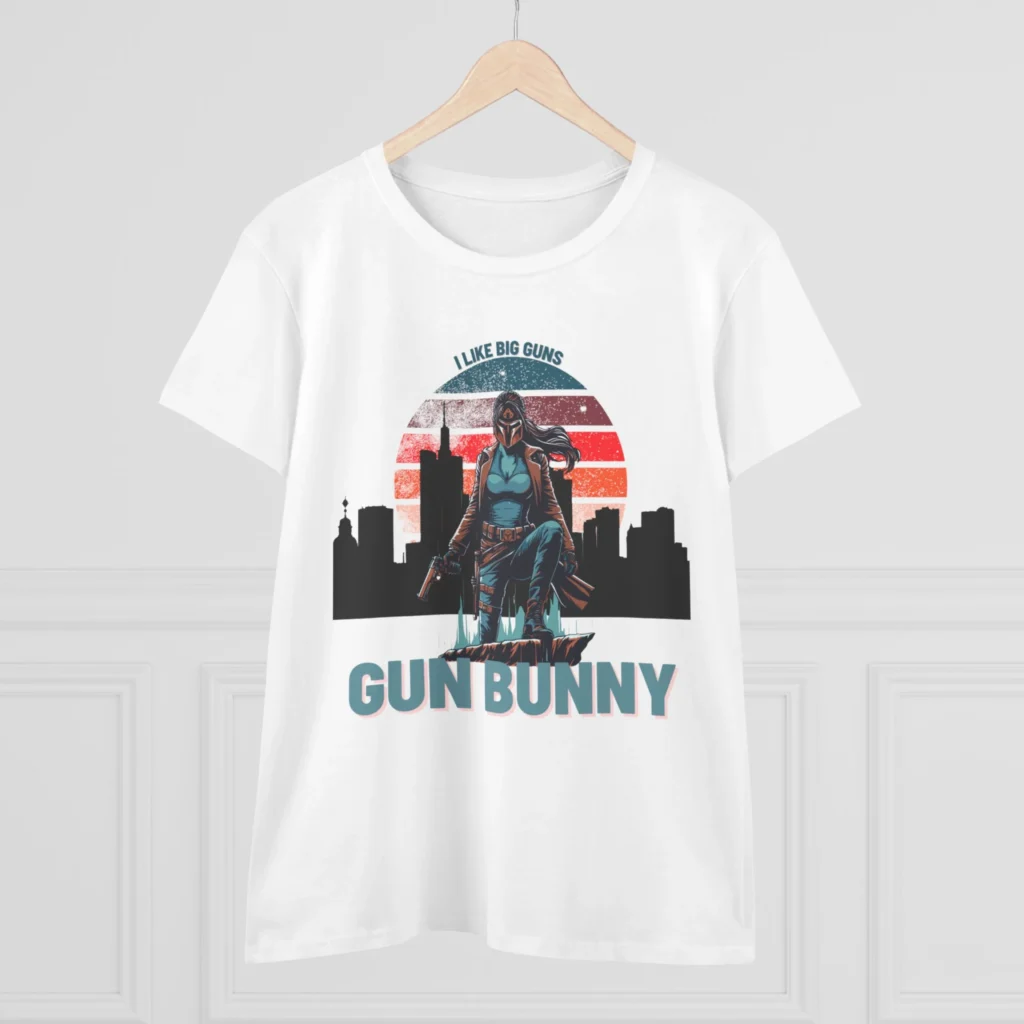 Gun Bunny Women's Midweight Cotton Tee