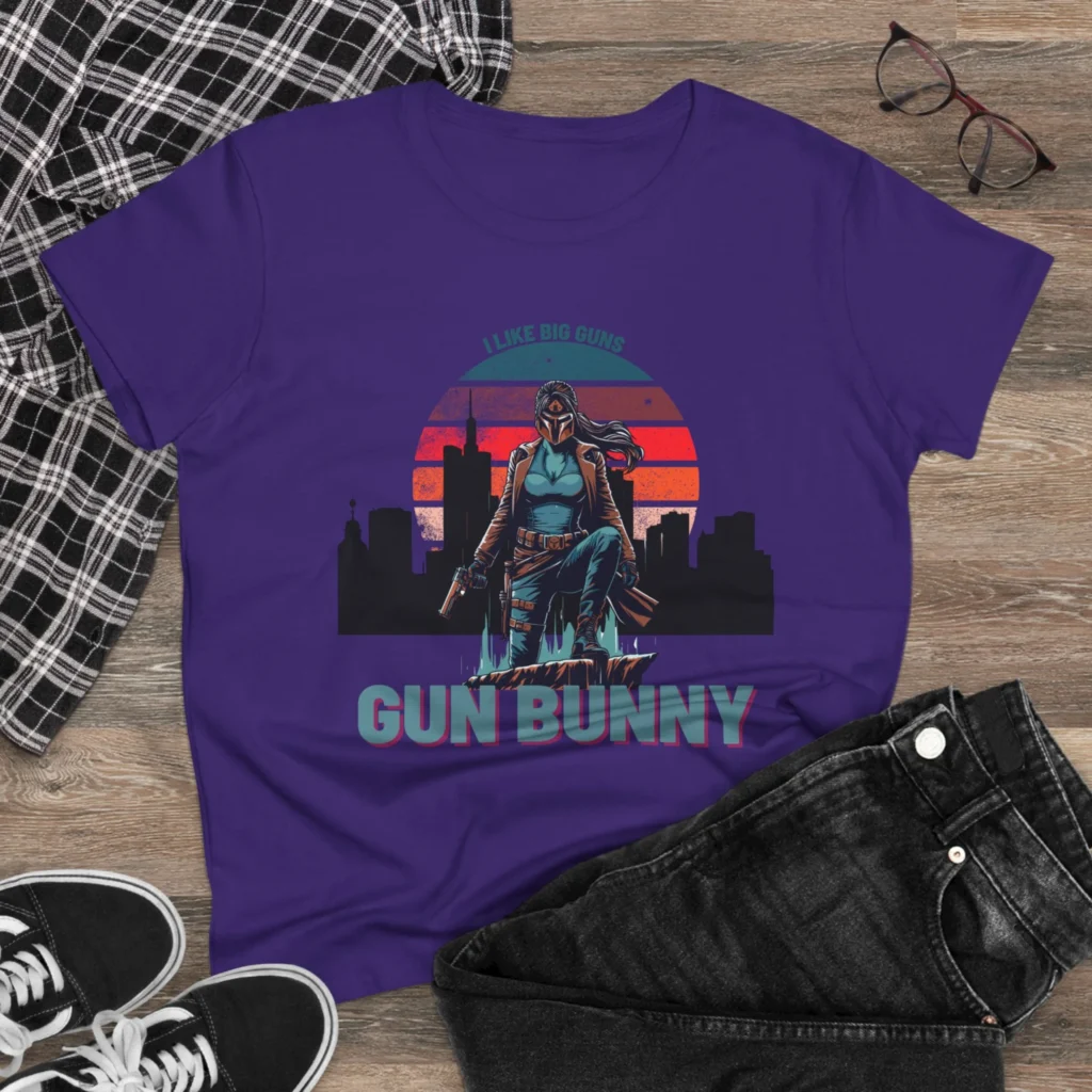 Gun Bunny Women's Midweight Cotton Tee