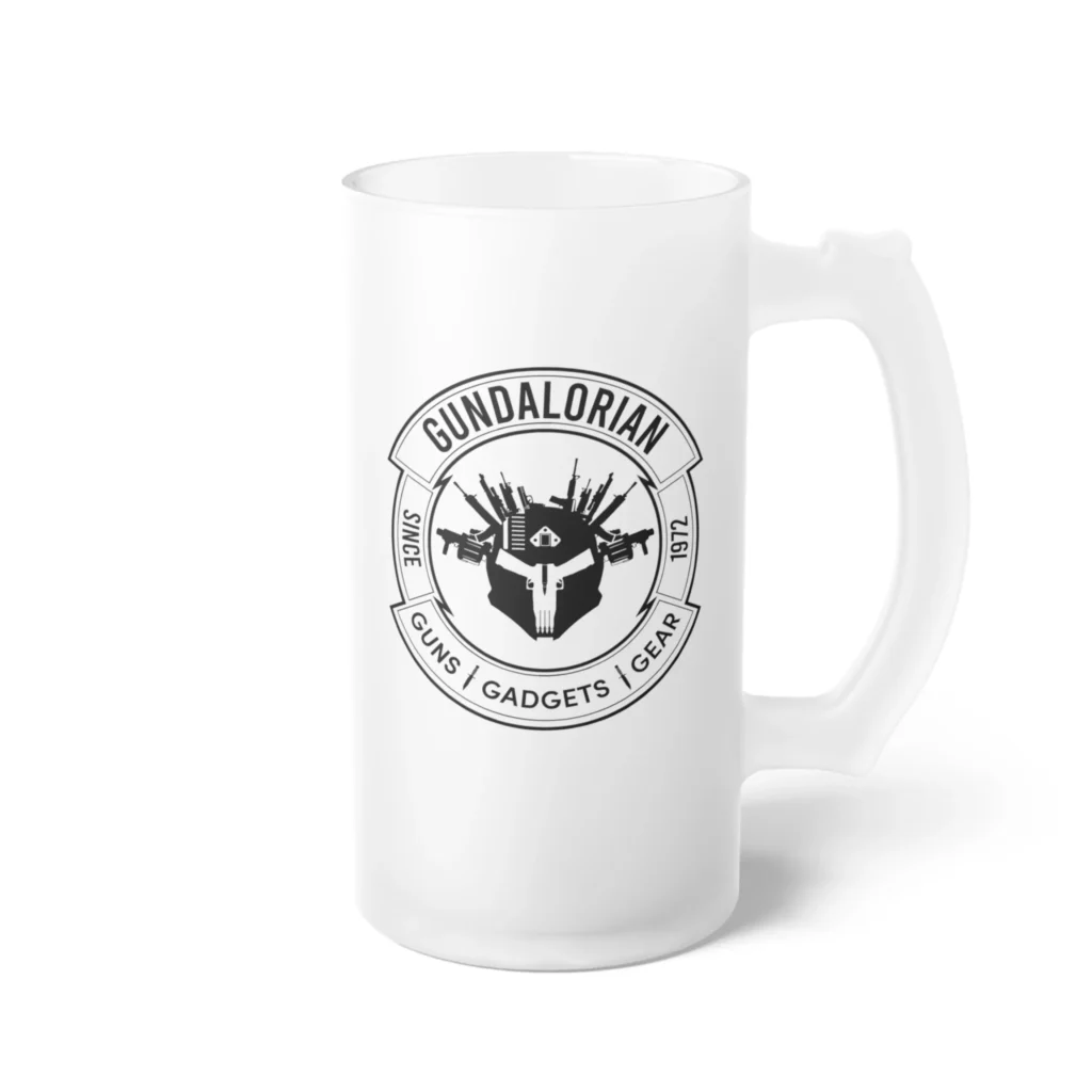 Gundalorian Frosted Glass Beer Mug