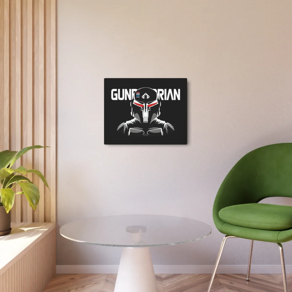 Gundalorian Black Metal Art Sign - Evil Red