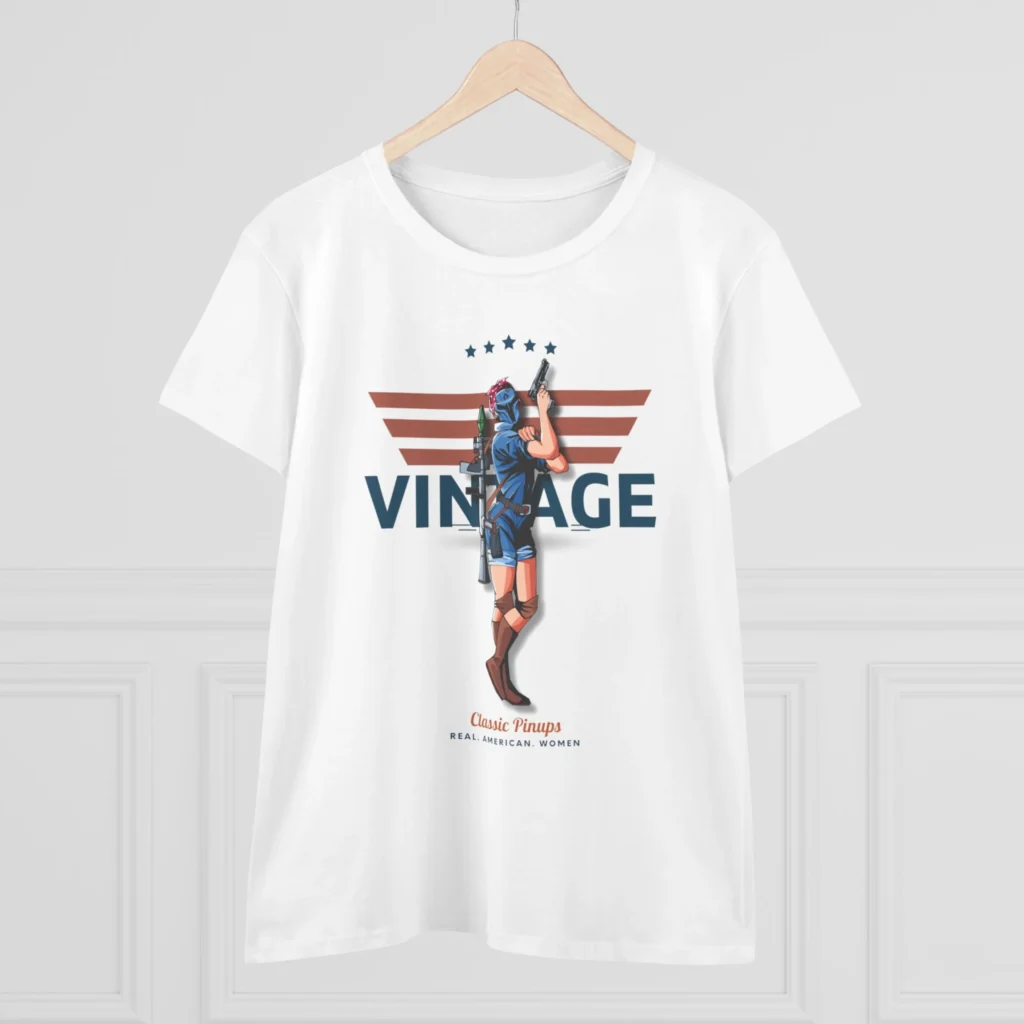 Rosie Vintage Women's Midweight Cotton Tee