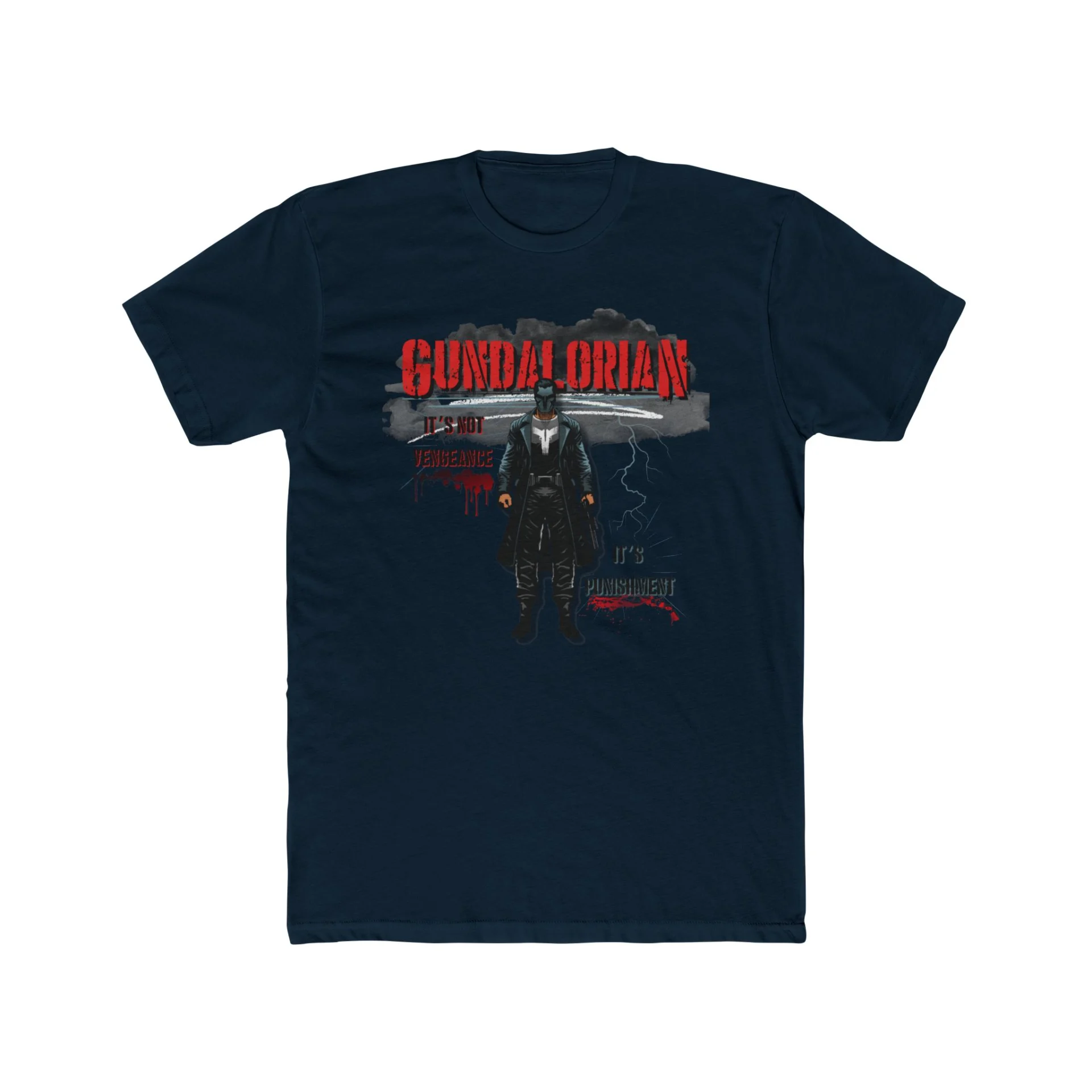 "Its not Vengeance!" Gundalorian Premium Men's Cotton Crew Tee - Image 25