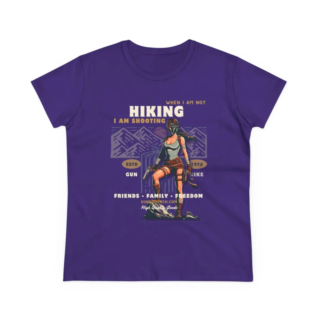 When I am not hiking... Women's Midweight Cotton Tee