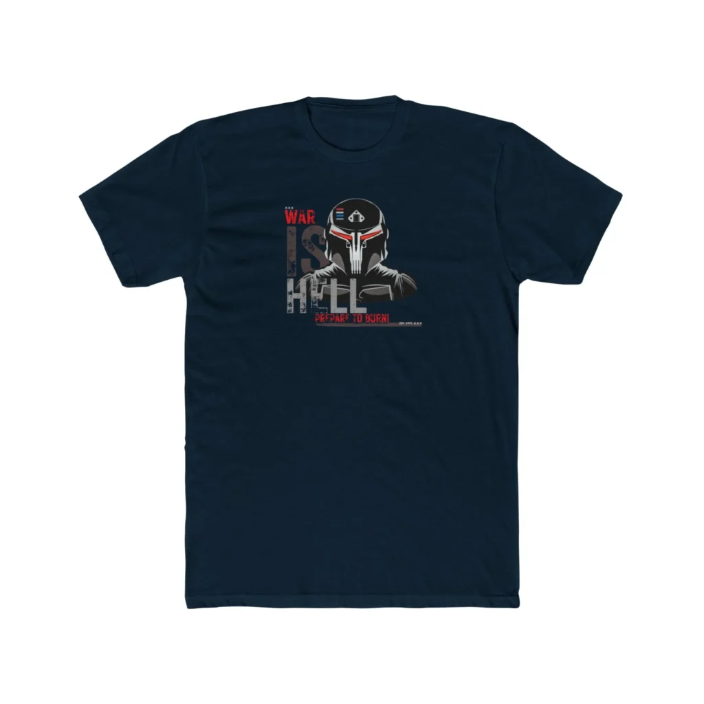 War is Hell Premium Men's Cotton Crew Tee