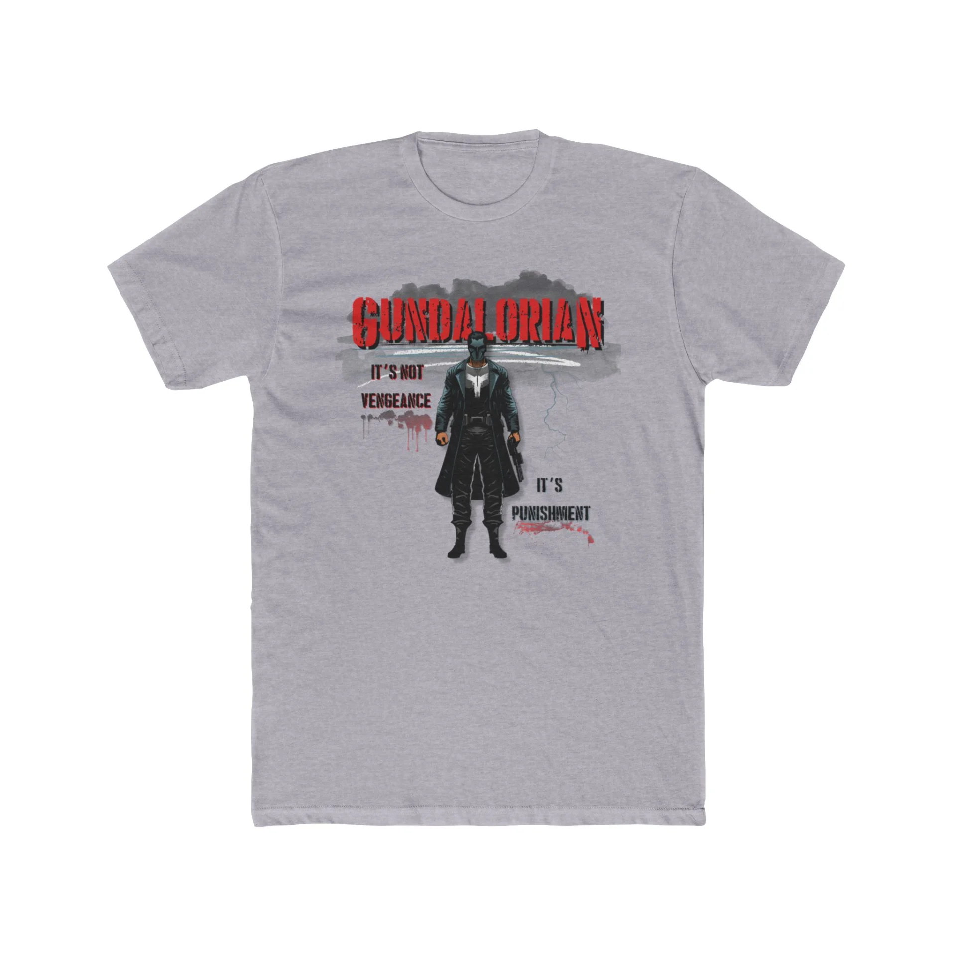 "Its not Vengeance!" Gundalorian Premium Men's Cotton Crew Tee - Image 11