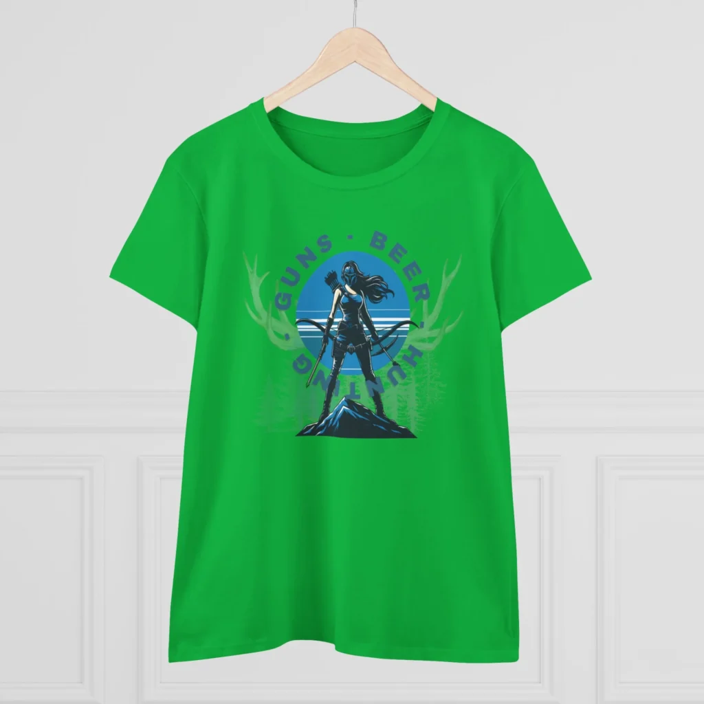 Guns, Beer, and Hunting Women's Midweight Cotton Tee
