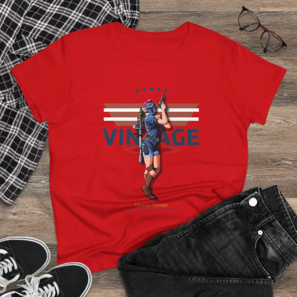 Rosie Vintage Women's Midweight Cotton Tee