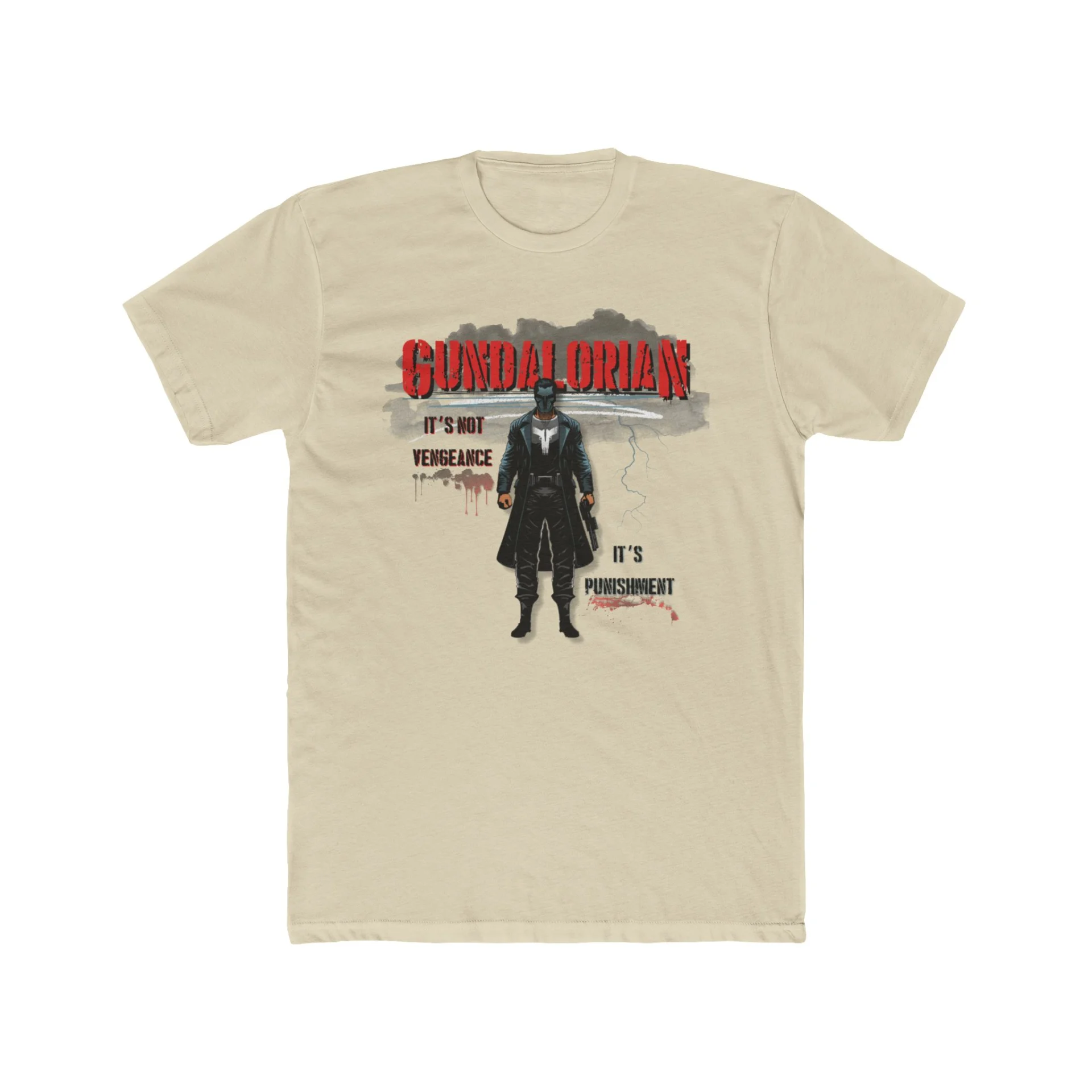 "Its not Vengeance!" Gundalorian Premium Men's Cotton Crew Tee - Image 9