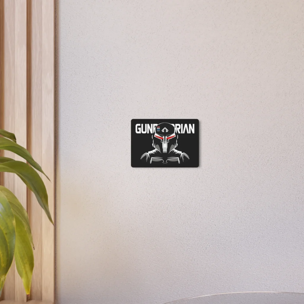 Gundalorian Black Metal Art Sign - Evil Red