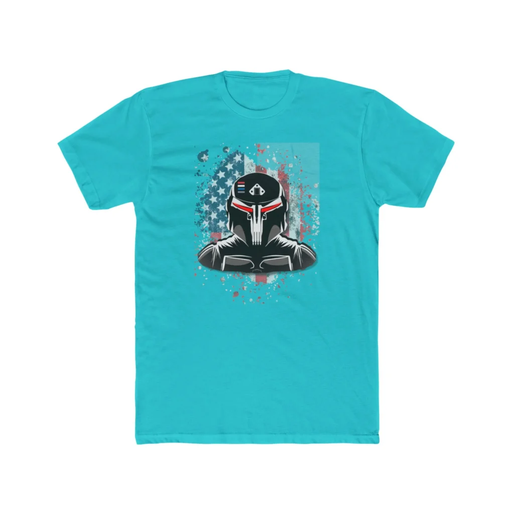Gundalorian Flag One.1 Premium Men's Cotton Crew Tee