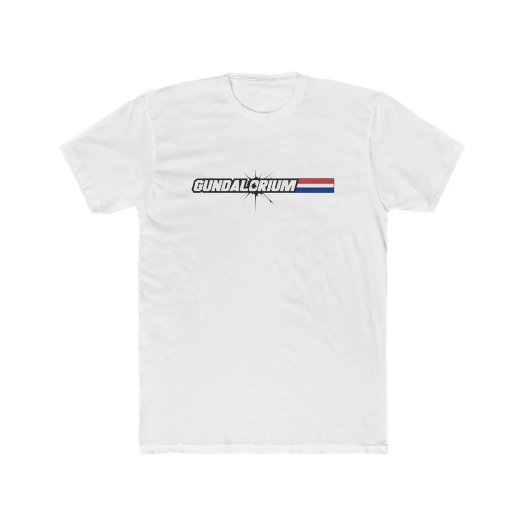Yo...Gundalorium Banner Premium Men's Cotton Crew Tee - Image 3