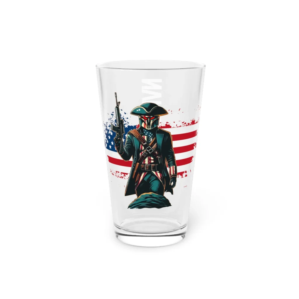 Gundo-Patriot One Pint Glass, 16oz