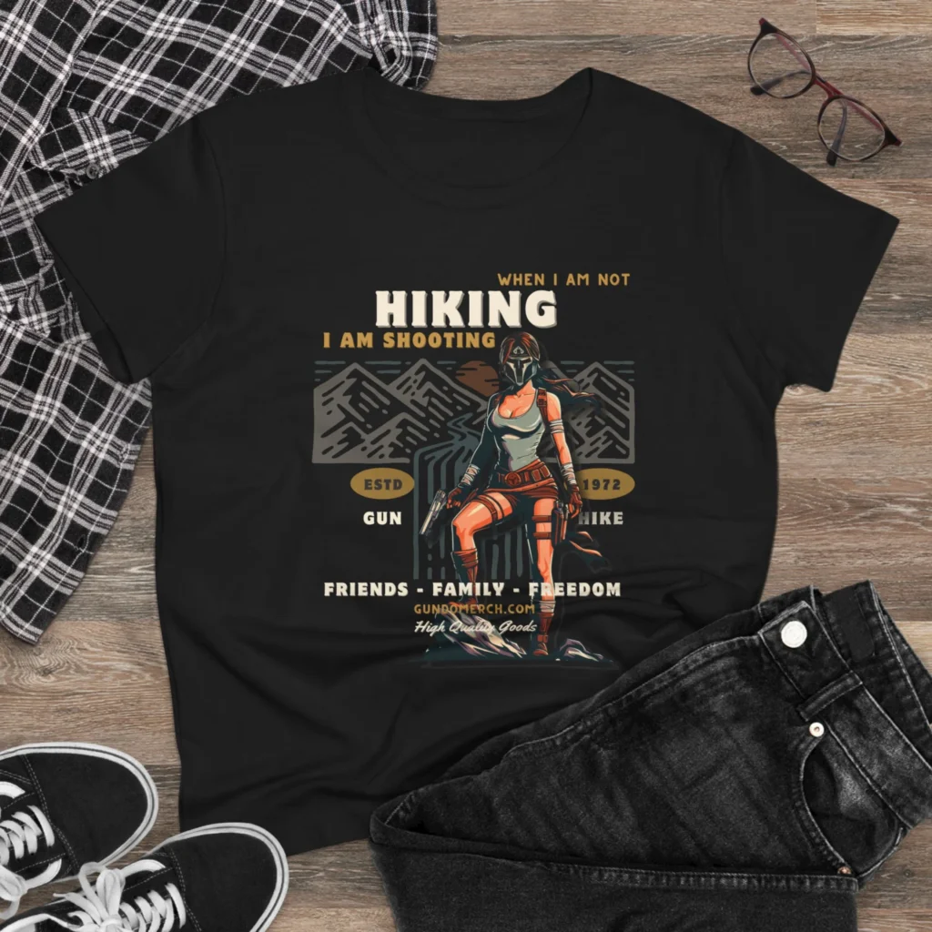 When I am not hiking... Women's Midweight Cotton Tee