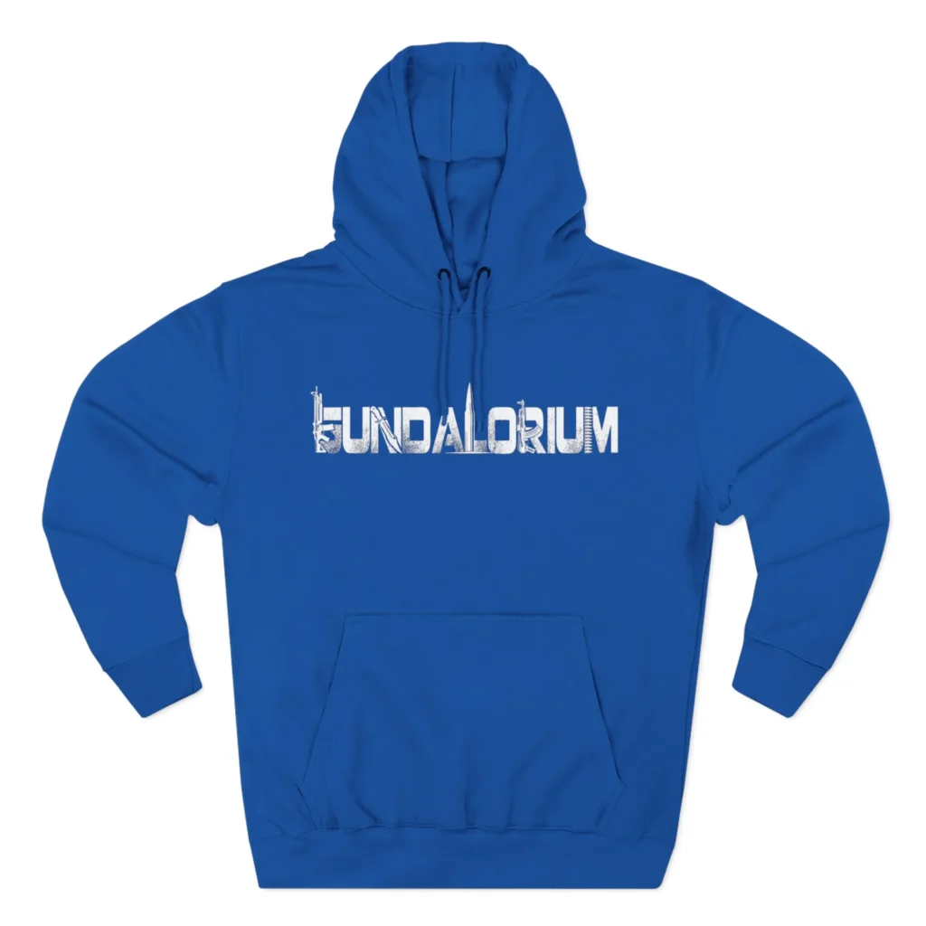 Gundalorium QR Three-Panel Fleece Hoodie