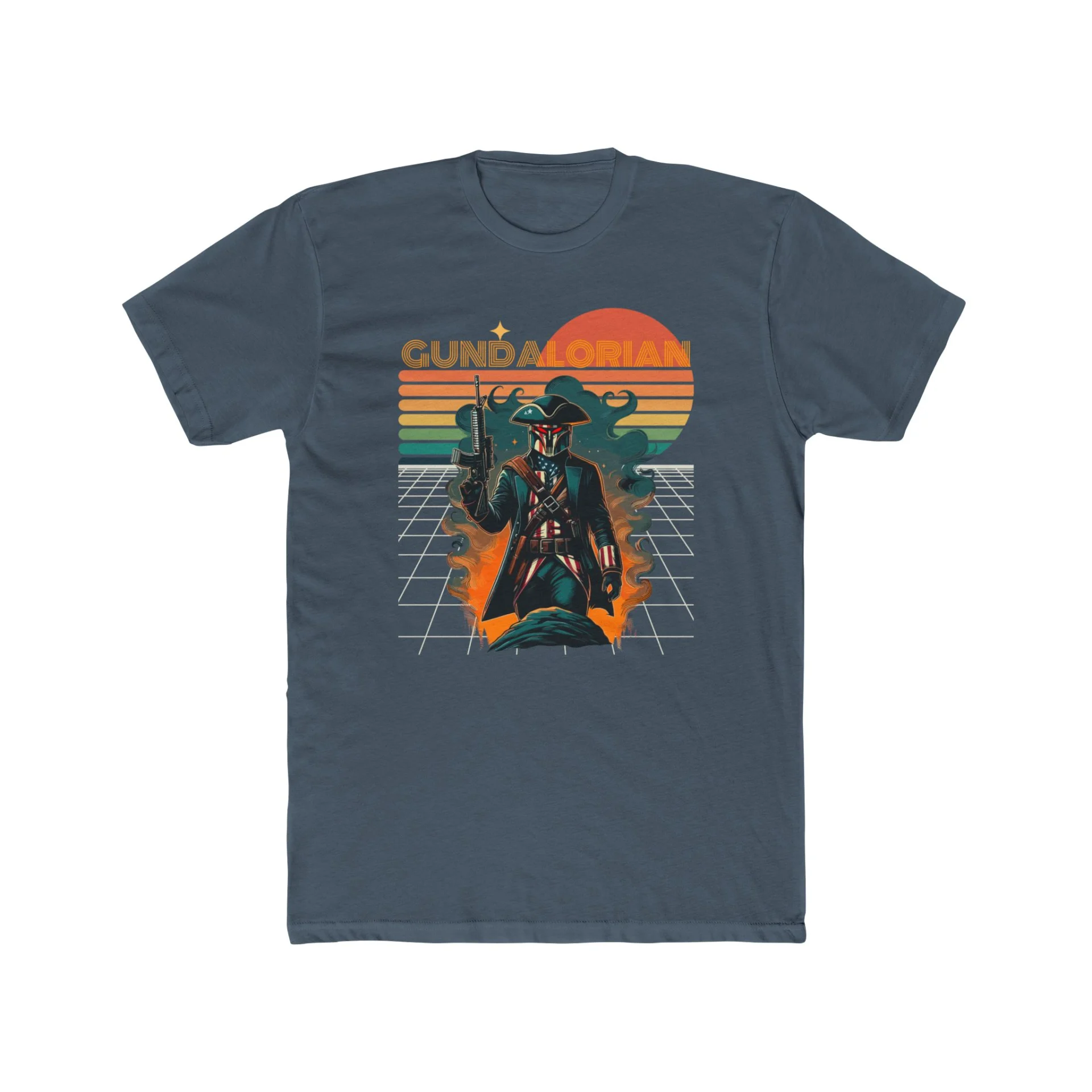 Patriot Retro Premium Men's Cotton Crew Tee - Image 21
