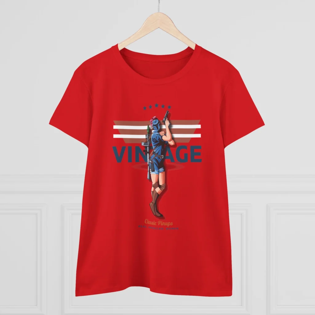Rosie Vintage Women's Midweight Cotton Tee