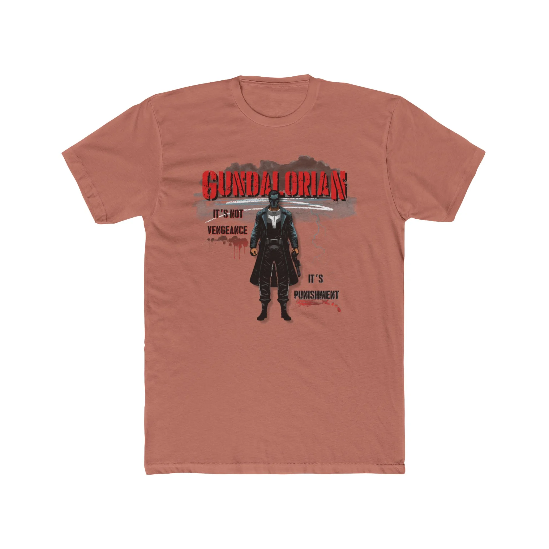 "Its not Vengeance!" Gundalorian Premium Men's Cotton Crew Tee - Image 5