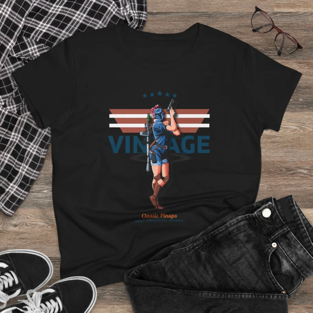 Rosie Vintage Women's Midweight Cotton Tee
