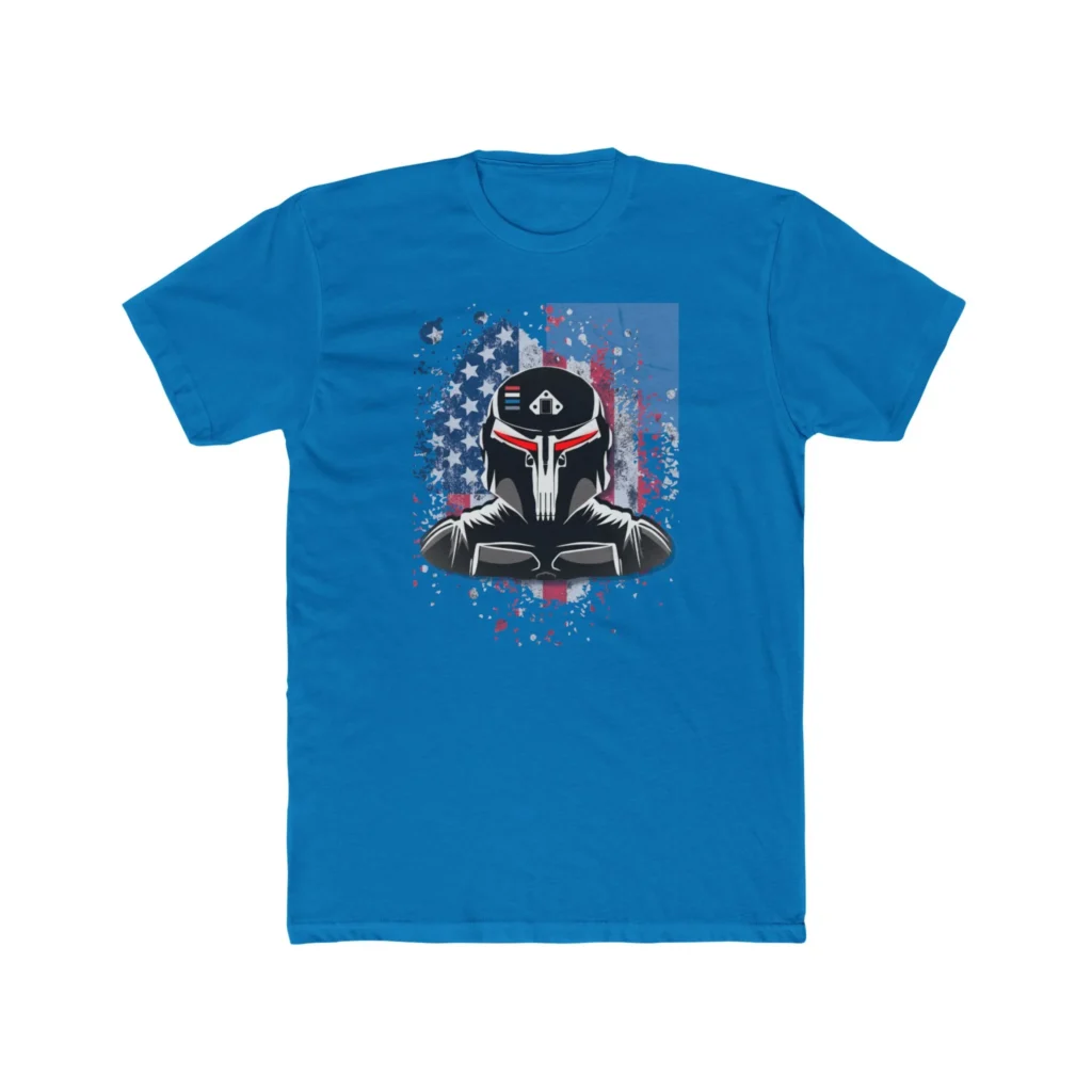 Gundalorian Flag One.1 Premium Men's Cotton Crew Tee