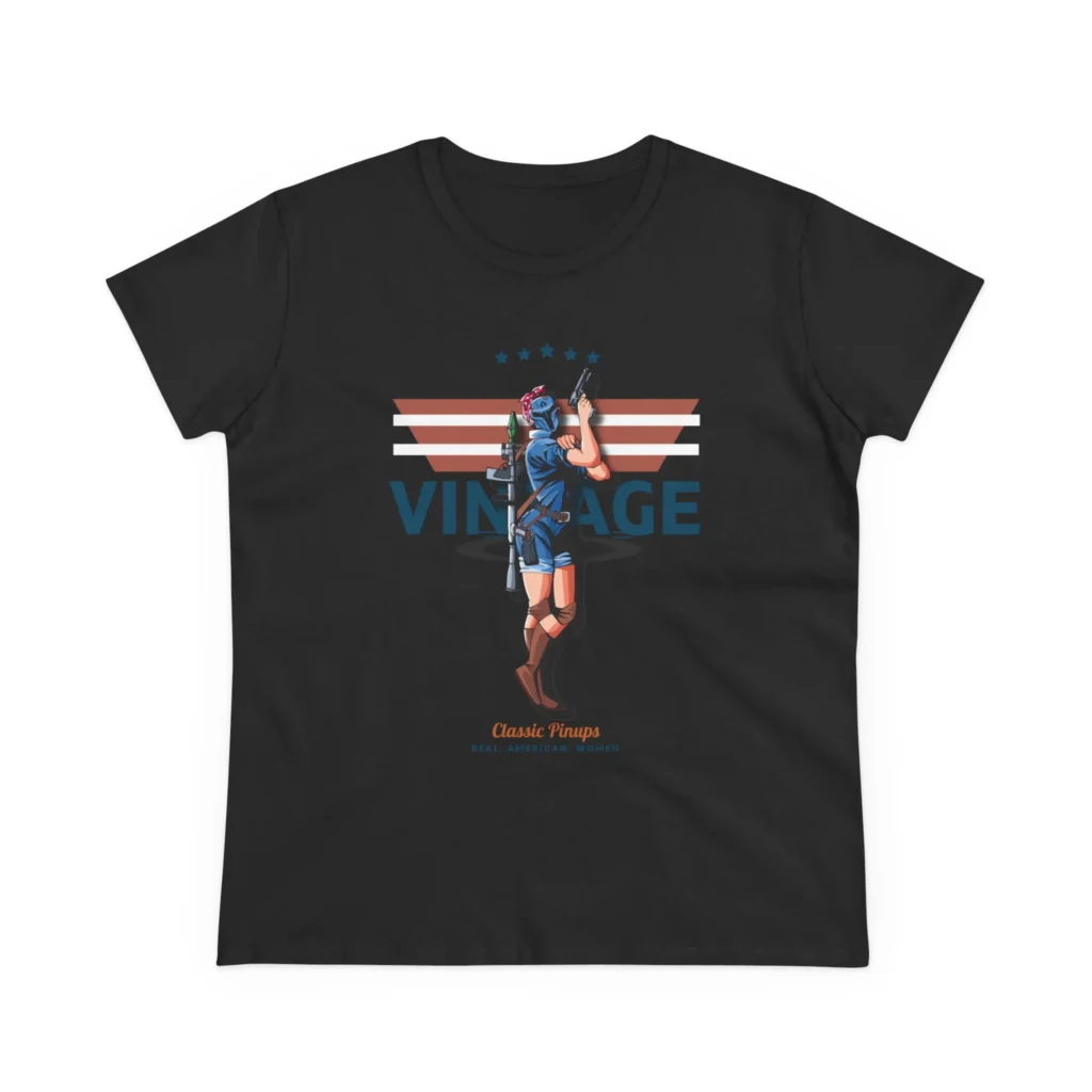 Rosie Vintage Women's Midweight Cotton Tee