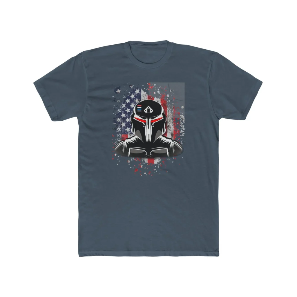 Gundalorian Flag One.1 Premium Men's Cotton Crew Tee