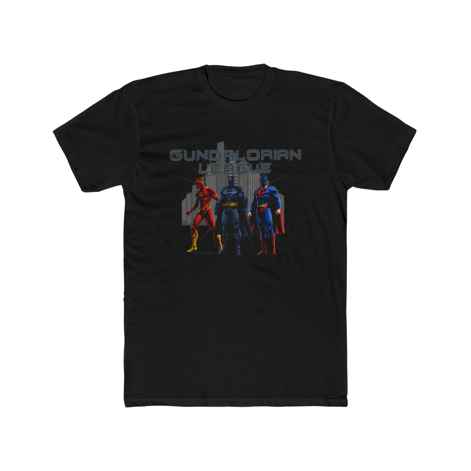 Gundalorian League Premium Men's Cotton Crew Tee - Image 5
