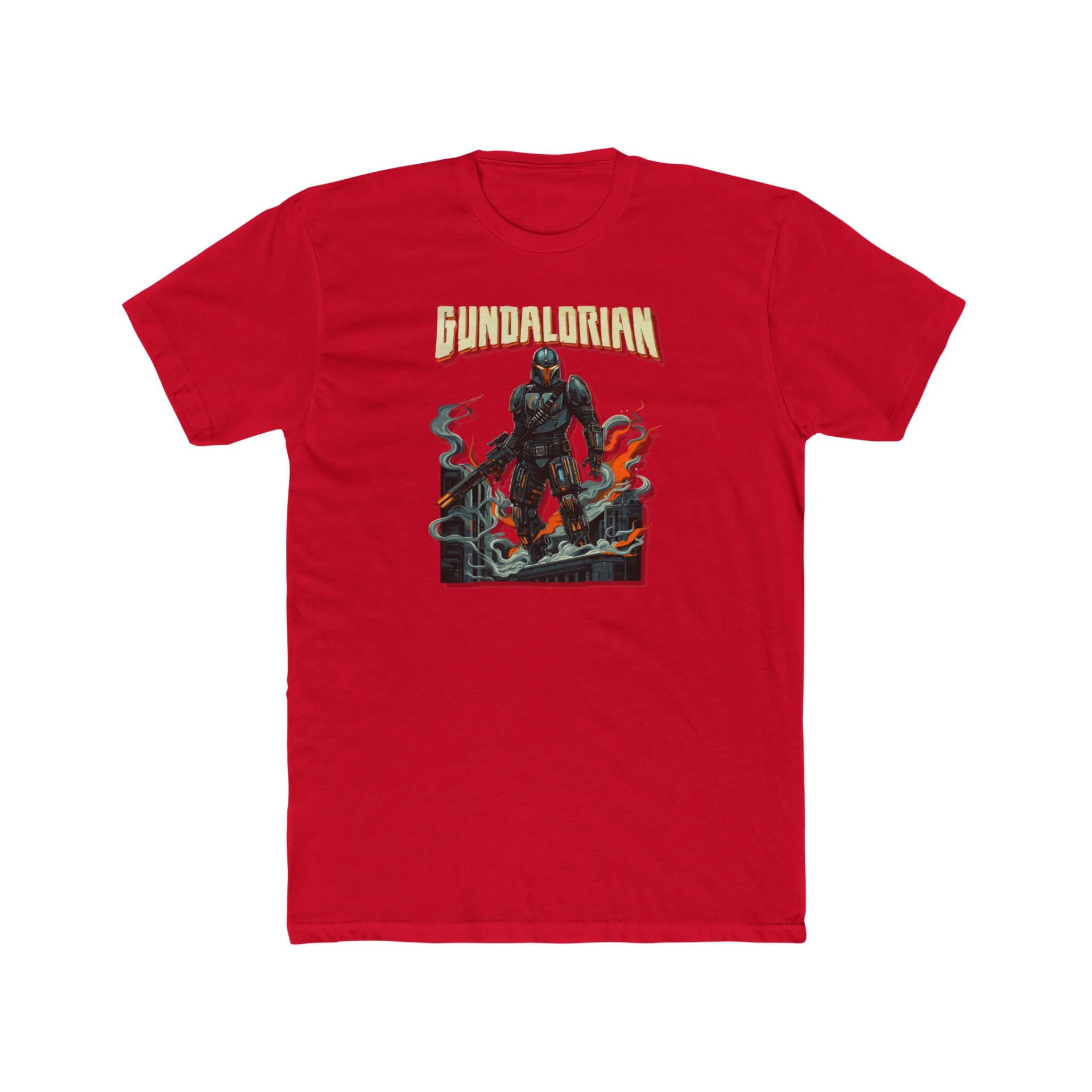 Mechalorian Siege Premium Men's Cotton Crew Tee - Image 27