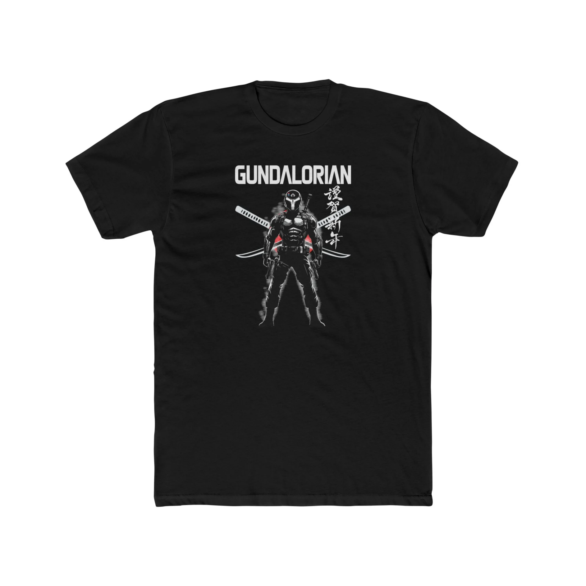 Swords Out Premium Men's Cotton Crew Tee - Image 3