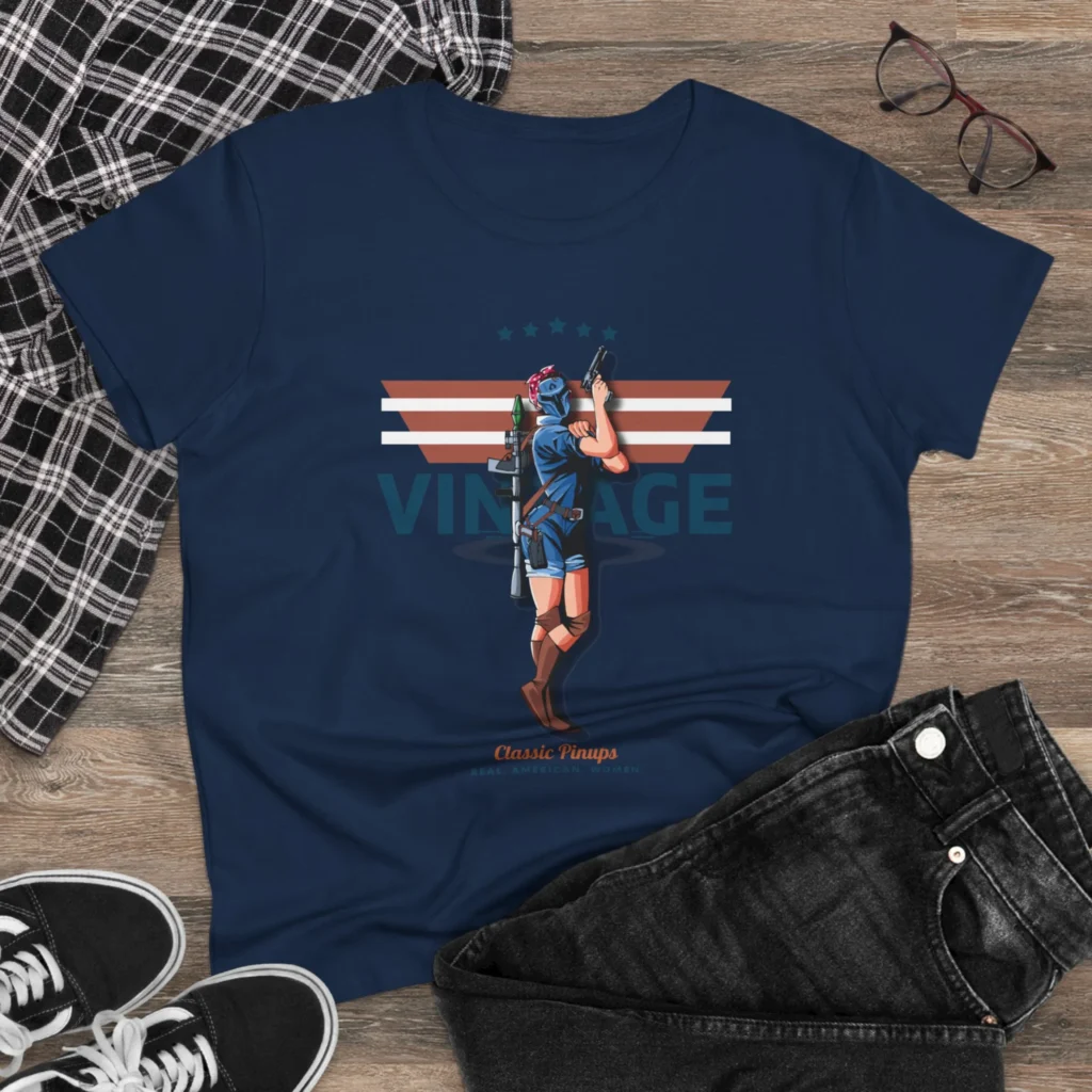 Rosie Vintage Women's Midweight Cotton Tee