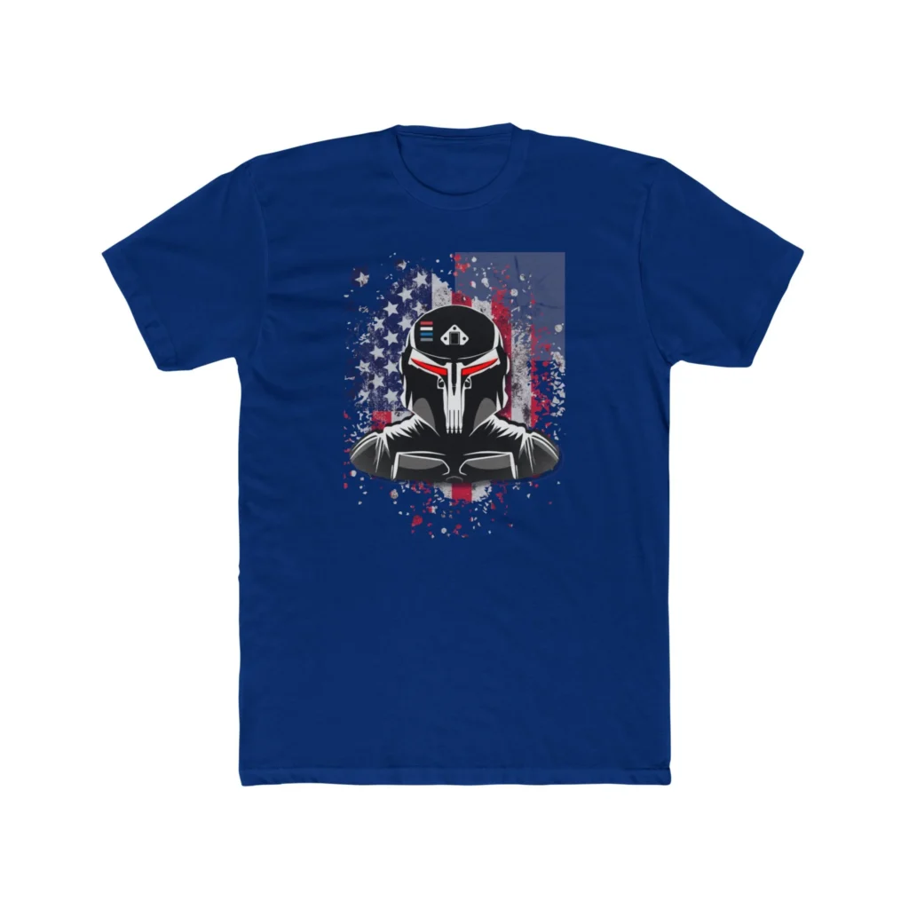 Gundalorian Flag One.1 Premium Men's Cotton Crew Tee