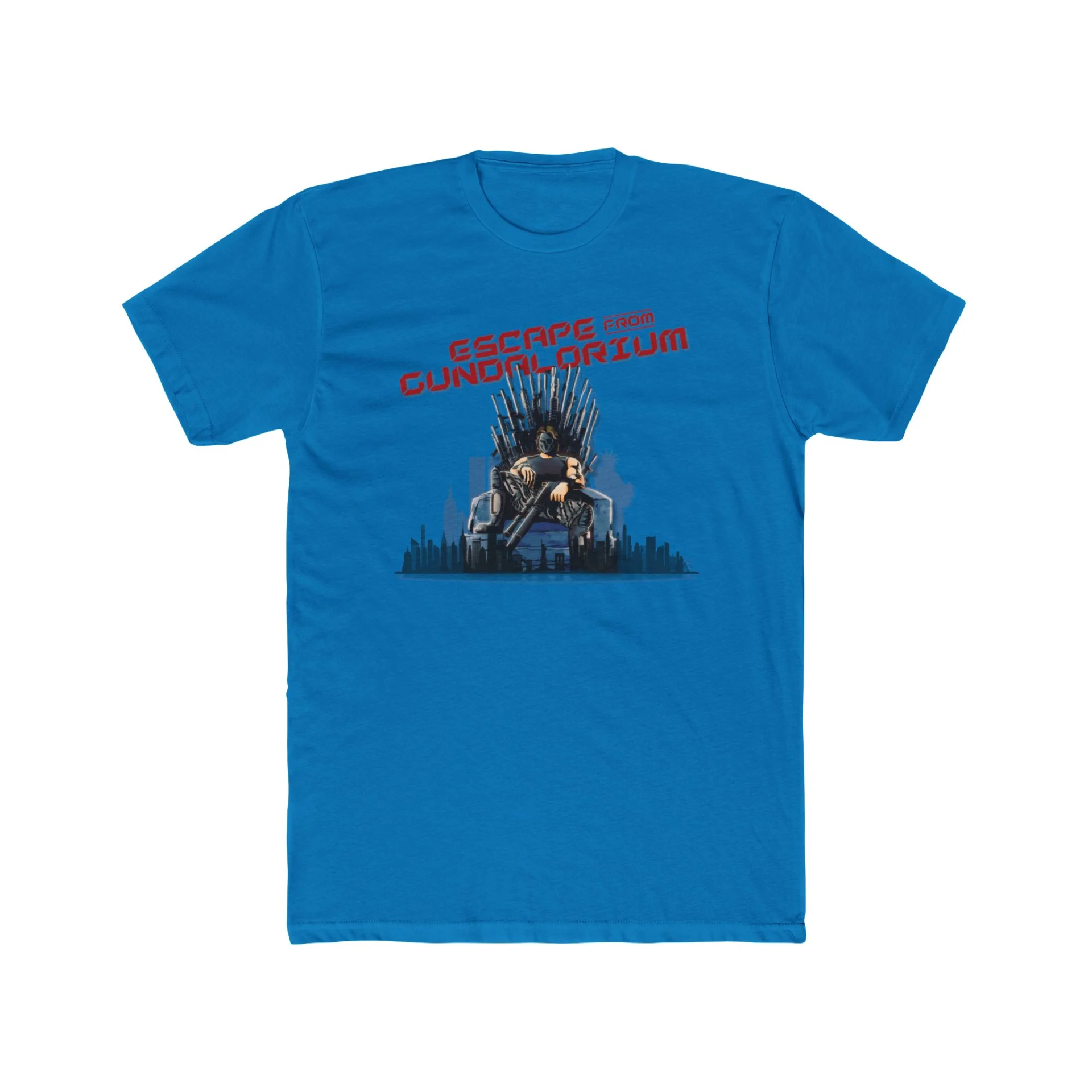 Escape from Gundalorium Premium Men's Cotton Crew Tee - Image 17