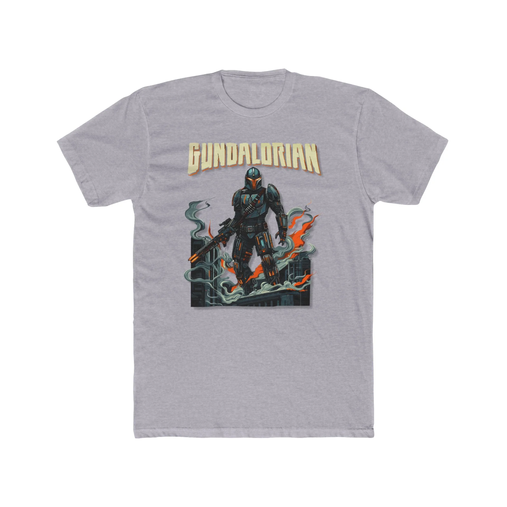 Mechalorian Siege Premium Men's Cotton Crew Tee - Image 11