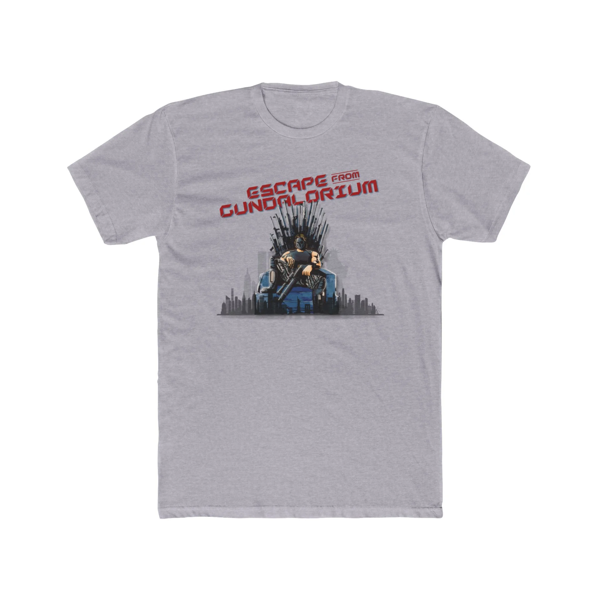 Escape from Gundalorium Premium Men's Cotton Crew Tee - Image 11