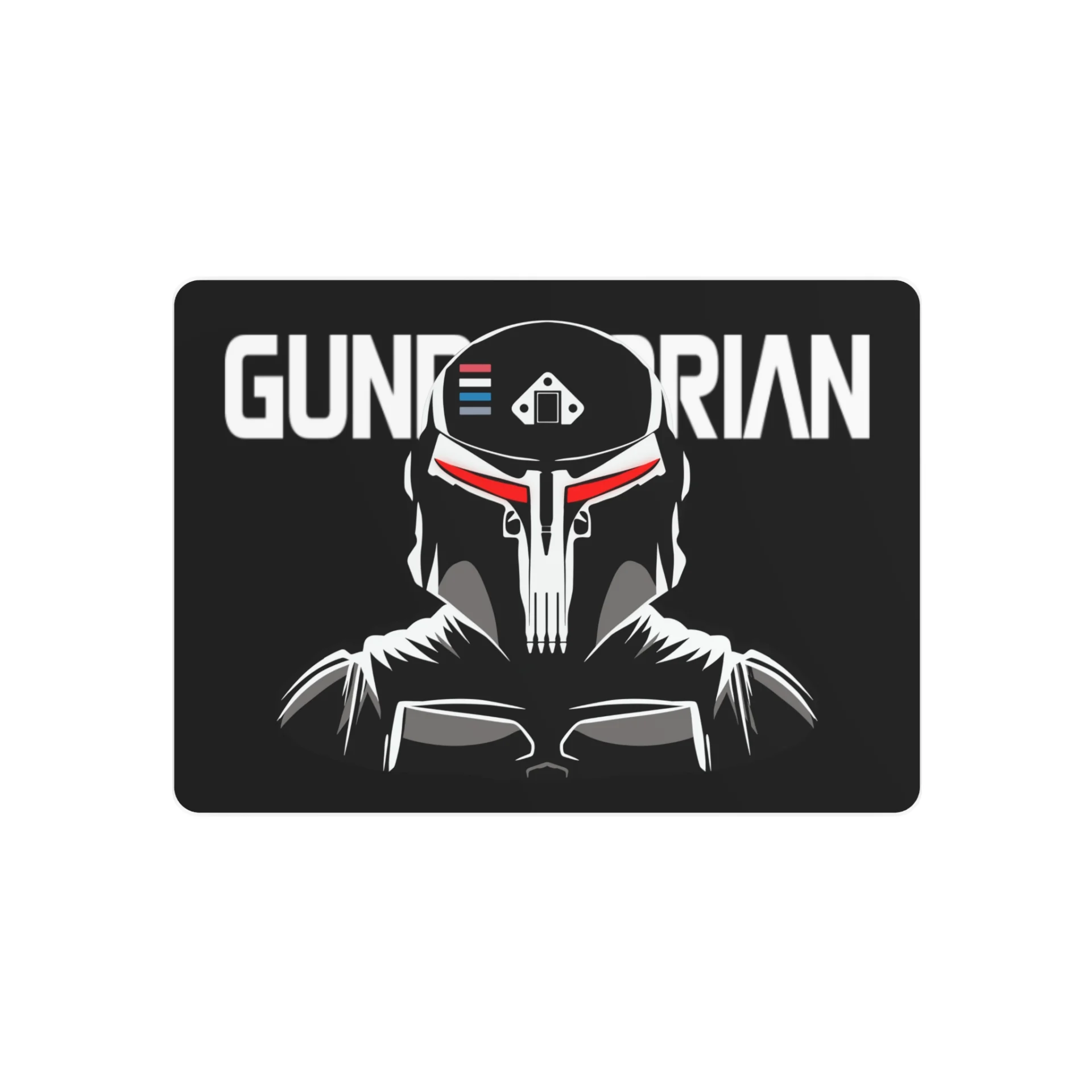 Gundalorian Black Metal Art Sign - Evil Red