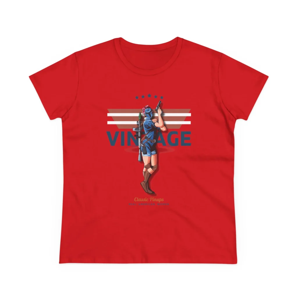 Rosie Vintage Women's Midweight Cotton Tee