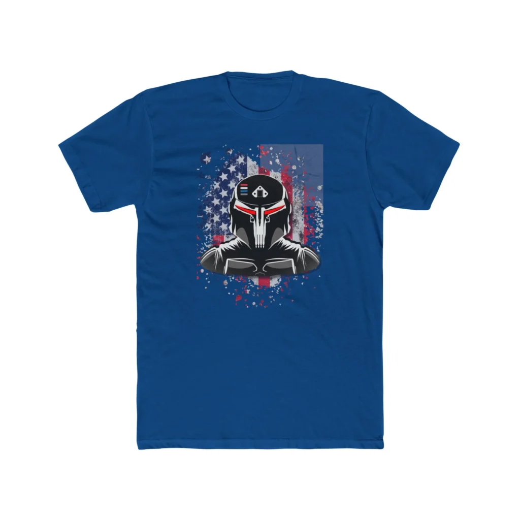 Gundalorian Flag One.1 Premium Men's Cotton Crew Tee