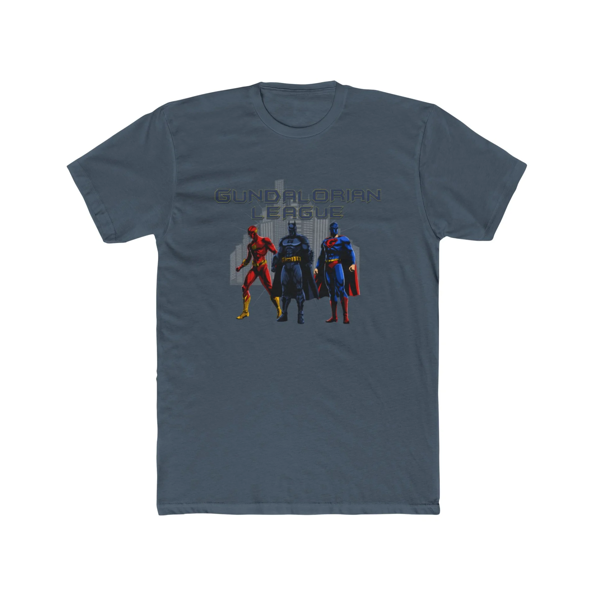 Gundalorian League Premium Men's Cotton Crew Tee - Image 15