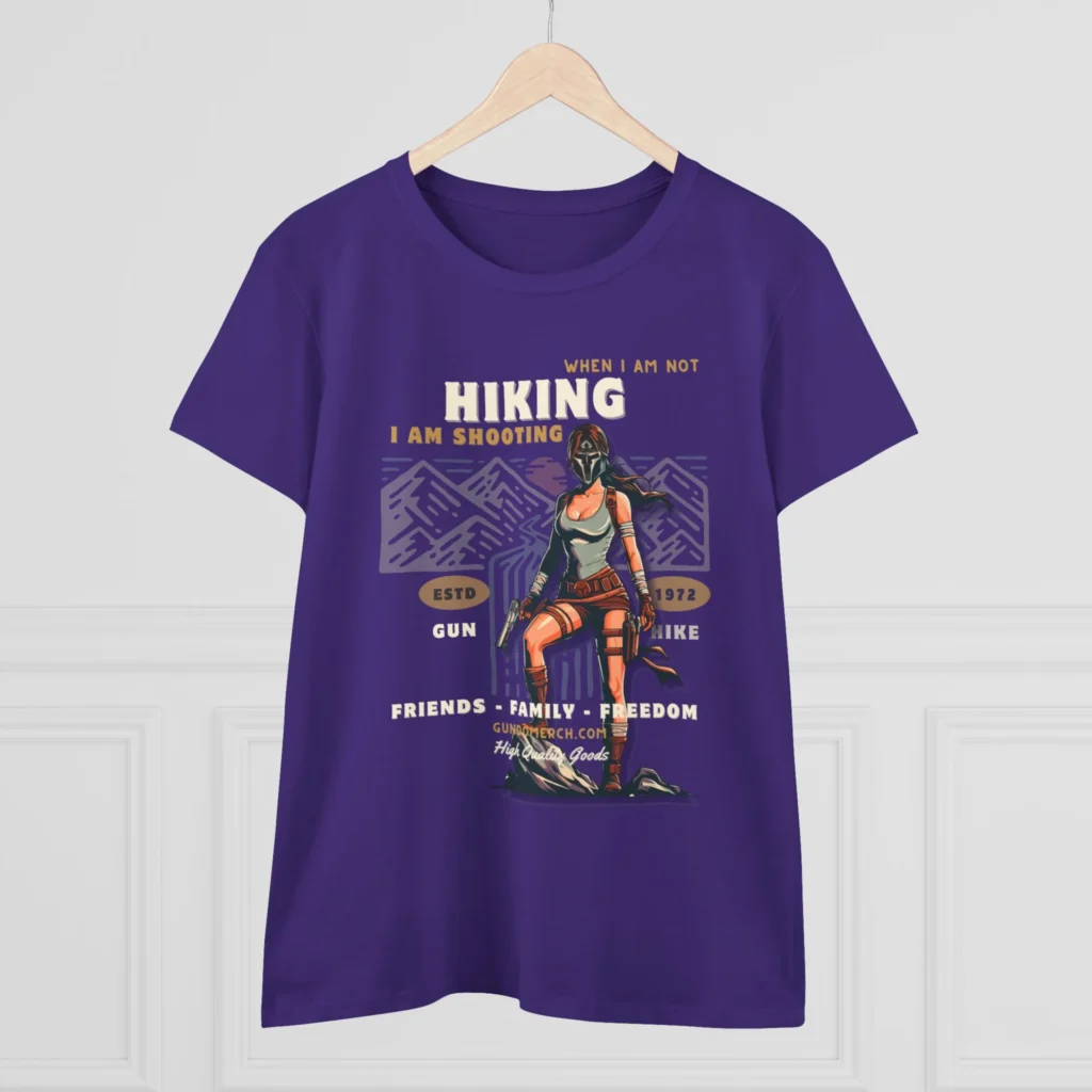 When I am not hiking... Women's Midweight Cotton Tee