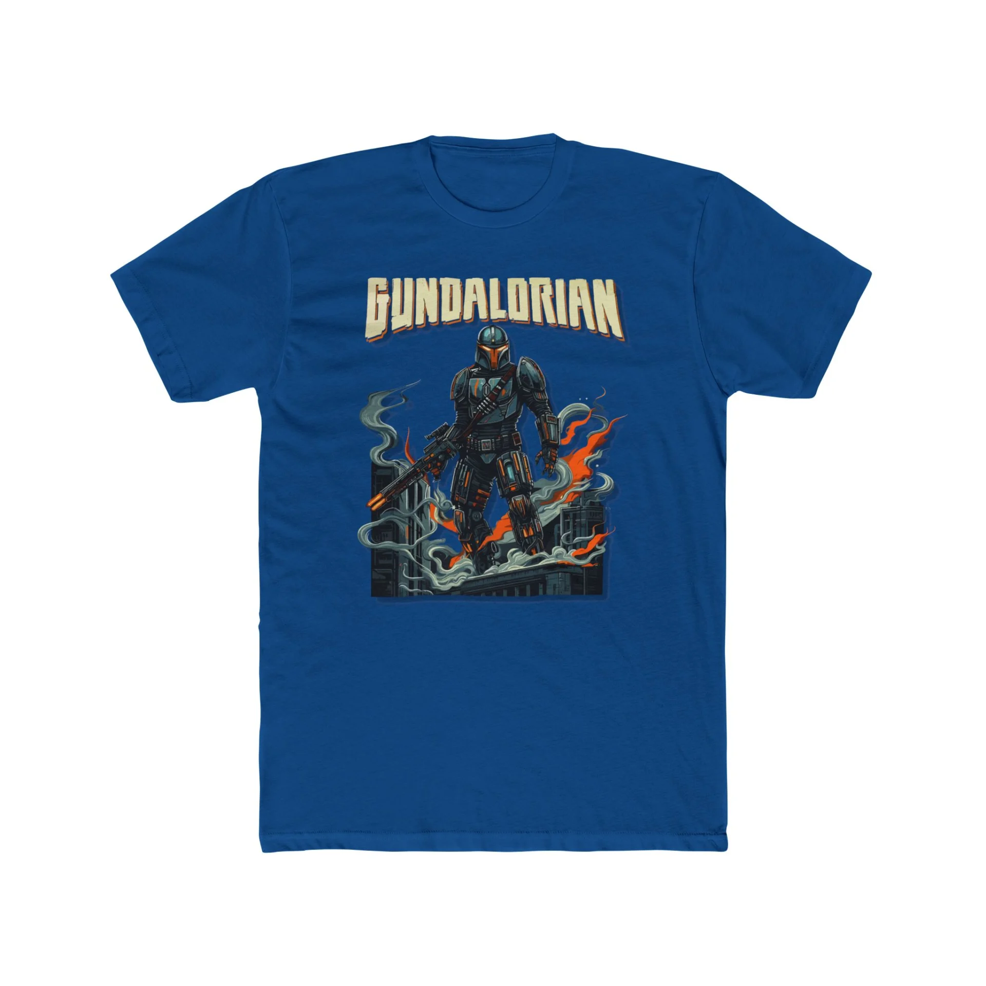 Mechalorian Siege Premium Men's Cotton Crew Tee - Image 23